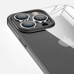 SaharaCase Hybrid-Flex Hard Shell Case, Tempered Glass Screen, Camera Protector for iPhone 15 Pro Max, Clear (CP471ZD128ZD131)