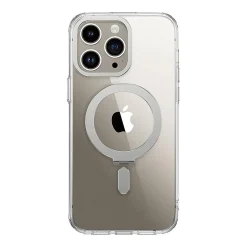 SaharaCase Hybrid-Flex Kickstand MagSafe Phone Case for iPhone 15 Pro Max, Shock Absorbing, Clear (CP00473)