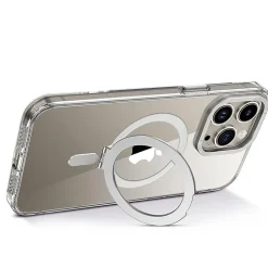 SaharaCase Hybrid-Flex Kickstand MagSafe Phone Case for iPhone 15 Pro, Shock Absorbing, Clear (CP00460)