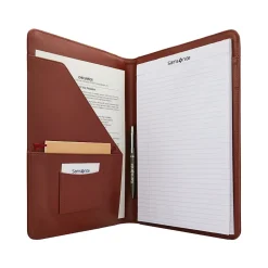 Samsonite Business Leather Padfolio, Saddle (116468-1770)