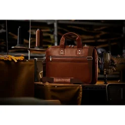 Samsonite Classic Leather Slim Briefcase, Cognac (126038-1221)