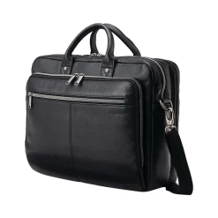 Samsonite Classic Leather Top Loading Briefcase, Black (126039-1041)