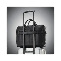 Samsonite Classic Leather Top Loading Briefcase, Black (126039-1041)
