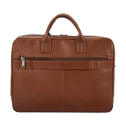 Samsonite Classic Leather Top Loading Briefcase, Cognac (126039-1221)