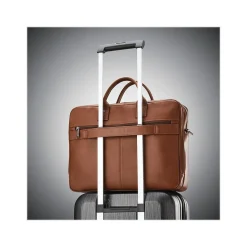 Samsonite Classic Leather Top Loading Briefcase, Cognac (126039-1221)