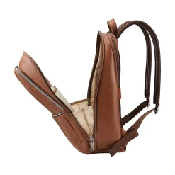 Samsonite Classic Leather Laptop Backpack, Solid, Cognac (126036-1221)