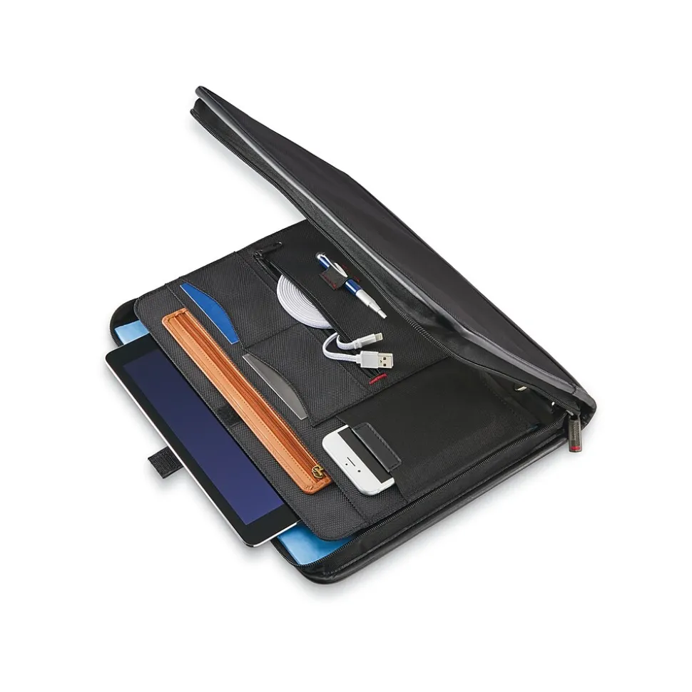 Samsonite Fabric Padfolio with Zipper Closure, Steel Gray (116466-1829)