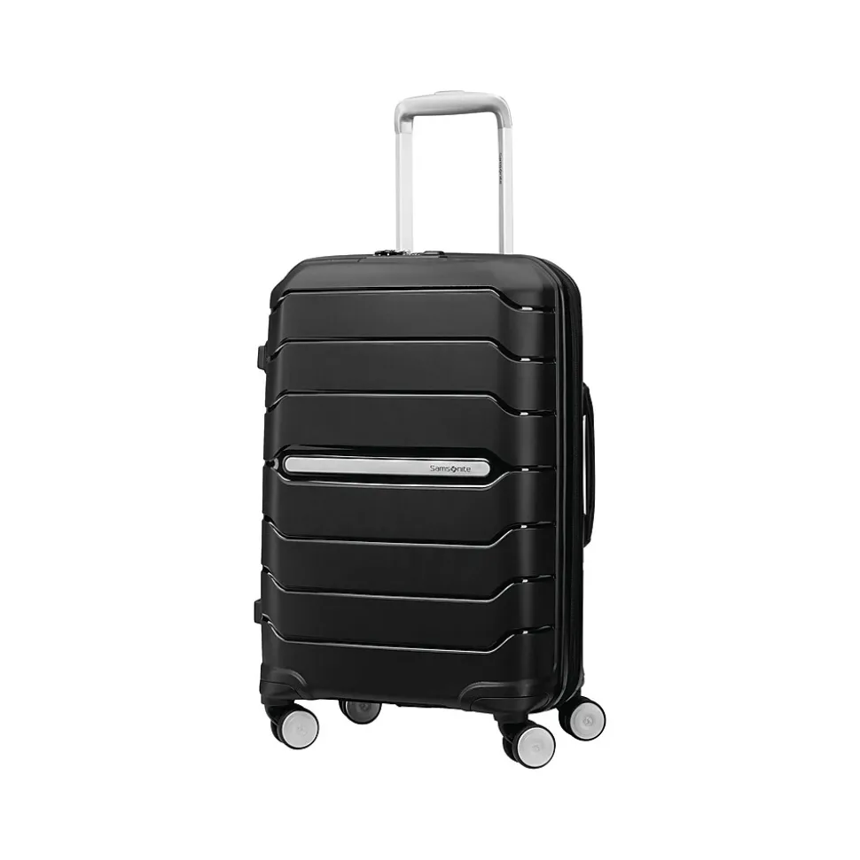 Samsonite Freeform 21.25" Hardside Carry-On Suitcase, 4-Wheeled Spinner, TSA Checkpoint Friendly, Black (78255-1041)