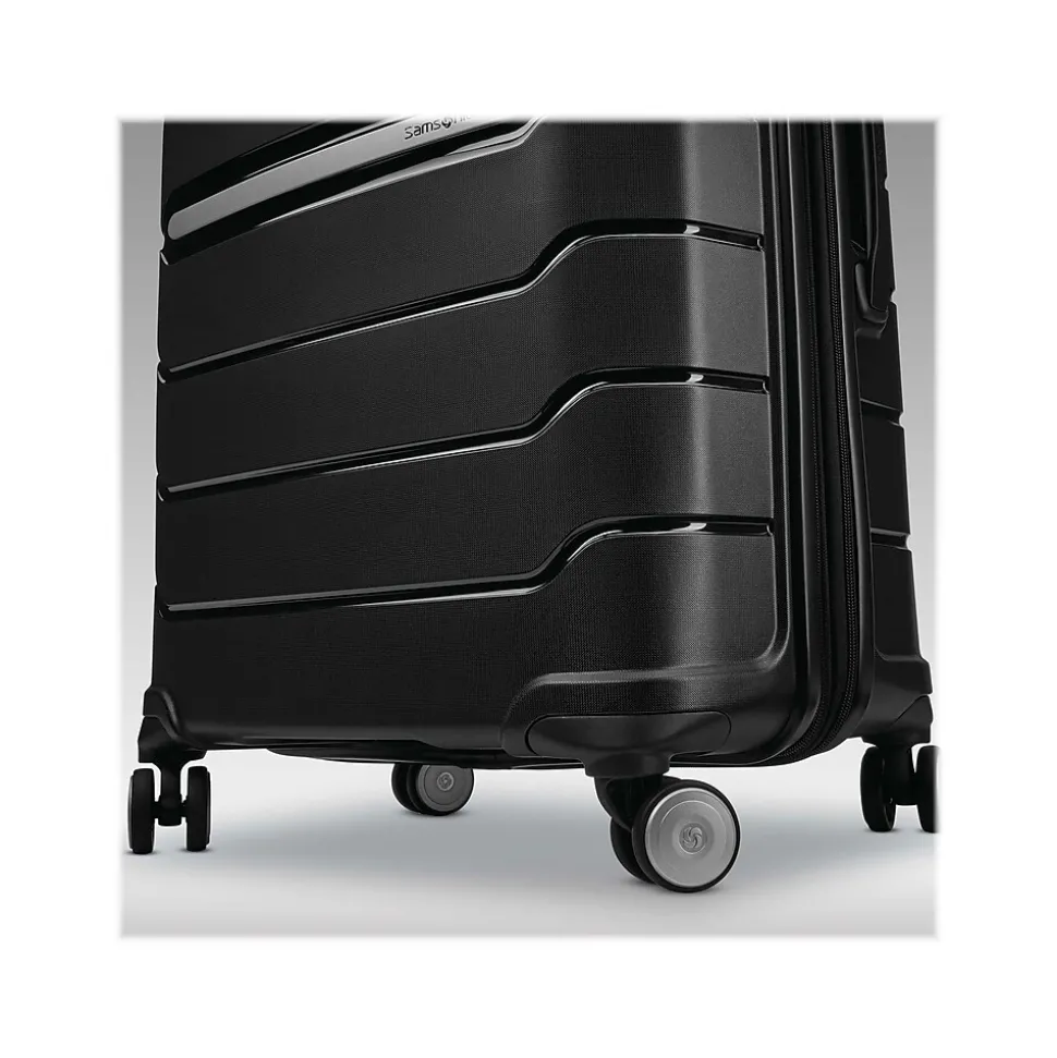 Samsonite Freeform 21.25" Hardside Carry-On Suitcase, 4-Wheeled Spinner, TSA Checkpoint Friendly, Black (78255-1041)