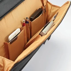 Samsonite Kombi Laptop Briefcase, Brown/Black Nylon (92314-1051)