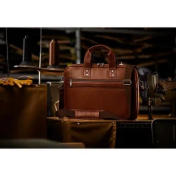 Samsonite Leather Briefcase, Laptop Compatible, Cognac (126038-1221)