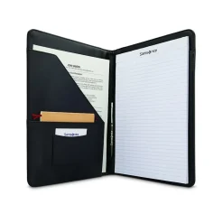 Samsonite Leather Business Leather Padfolio, Black (116468-1041)