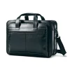 Samsonite Leather Expandable Laptop Briefcase, Black (43118-1041)