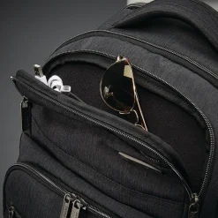 Samsonite Modern Utility Double Shot Backpack, Charcoal Heather, Ripstop Polyester (102976-5794)