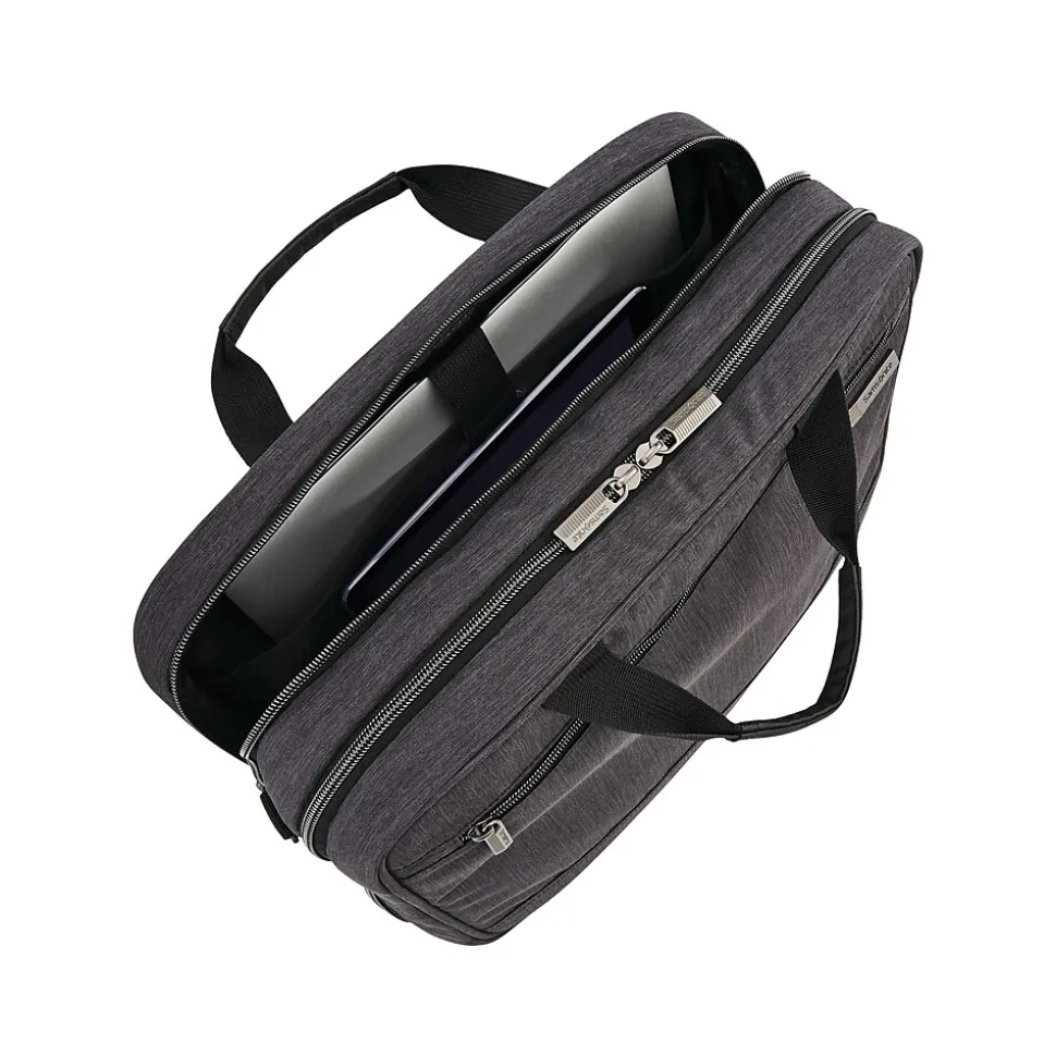 Samsonite Modern Utility Polyester Top Loading Briefcase, Heathered Gray (126442-5794)