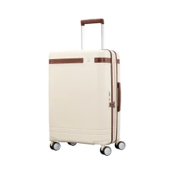 Samsonite Virtuosa 23" Hardside Carry-On Suitcase, 4-Wheeled Spinner, TSA Checkpoint Friendly, Off-White (149176-1627)