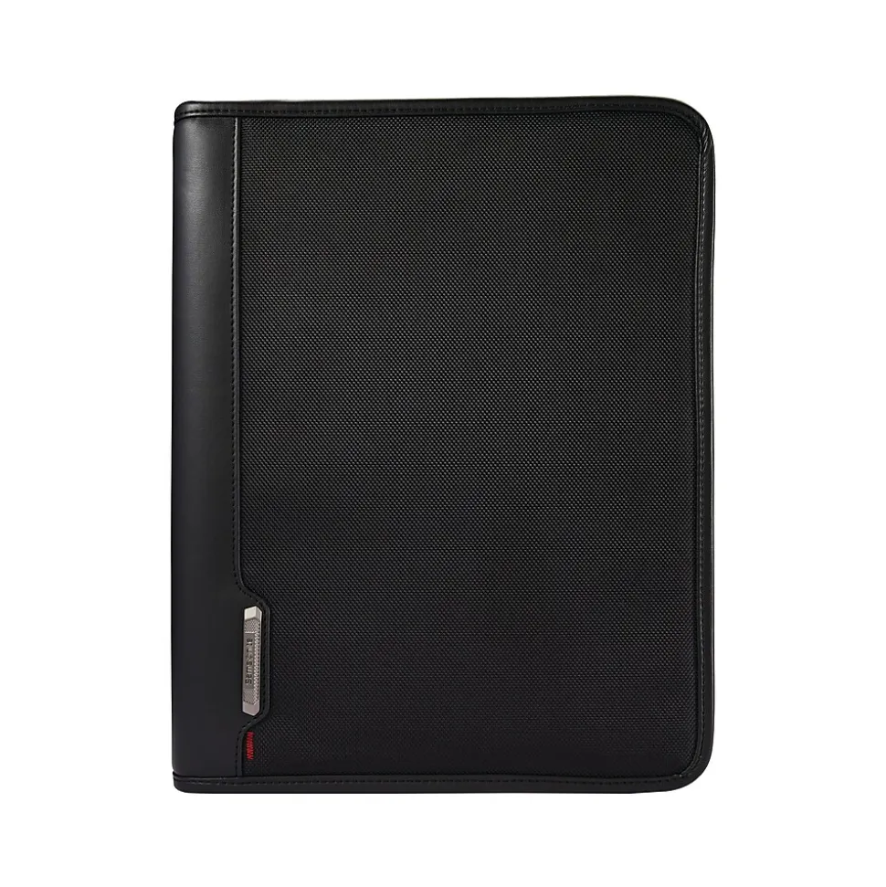 Samsonite Xenon Business Polyester Padfolio with Zipper Closure, Black (116466-1041)