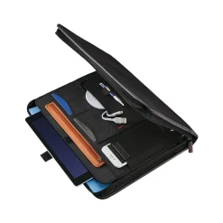 Samsonite Xenon Business Polyester Padfolio with Zipper Closure, Black (116466-1041)