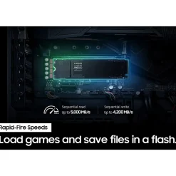 Samsung 990 EVO 2TB M.2 PCIe 5.0 NVMe Internal Solid-State Drive, V-NAND TLC (MZ-V9E2T0B/AM)