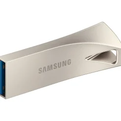 Samsung BAR Plus 64GB USB 3.1 Type A Flash Drive, Champagne Silver (MUF-64BE3/AM)