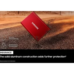 Samsung T7 1TB USB 3.2 Portable Solid State Drive, Gray (MU-PC1T0T/AM)