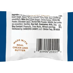 Sanders Small Batch Wonders Snack-Size Sea Salt Milk Chocolate Caramels, 24 oz., 48 Pieces/Box (27163)