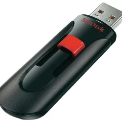 SanDisk Cruzer Glide 64GB USB 2.0 Type A Flash Drive, Black/Red (SDCZ60-064G-A46)