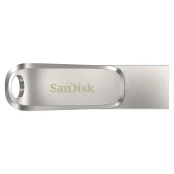SanDisk Ultra Dual Luxe Dual 1TB USB 3.1 Flash Drive, Silver (SDDDC4-1T00-A46)