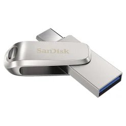 SanDisk Ultra Dual Luxe Dual 1TB USB 3.1 Flash Drive, Silver (SDDDC4-1T00-A46)