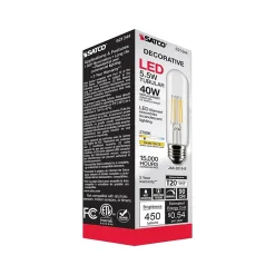Satco Lighting 5.5-Watt Warm White LED Decorative Bulb, 6/Carton (S21344)