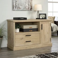 Sauder Aspen Post File Credenza, Letter/Legal Size, Prime Oak (427020)