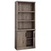 Sauder Aspen Post 71"H 5-Shelf Bookcase, Pebble Pine (433965)