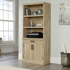 Sauder Aspen Post 30"H Storage Cabinet, Prime Oak (427015)