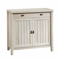 Sauder Costa 30"H Storage Cabinet with 2 Shelves, Chalked Chestnut (419960)