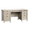 Sauder Costa 65"W Executive Desk, Chalked Chestnut (419954)