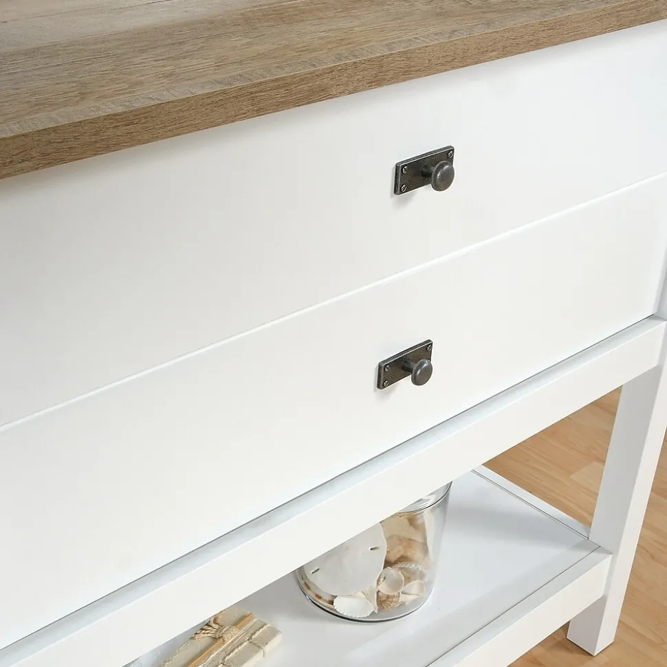 Sauder Cottage Road Lateral File Cabinet, Letter/Legal Size, 30"H x 32"W x 22"D, Soft White (427307)