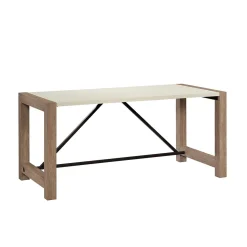 Sauder Dixon City 66"W Executive Business Desk, Brushed Oak (432892)