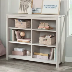 Sauder Dover Edge 36"H 6-Shelf Bookcase, Glacier Oak (432065)