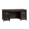 Sauder Edge Water Collection 65" Wood Executive Desk, Estate Black (409042)