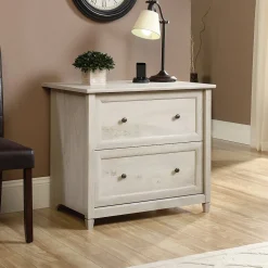 Sauder Edge Water 2-Drawer Lateral File Cabinet, Letter/Legal Size, Chalked Chestnut (418796)