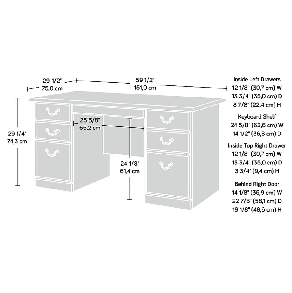 Sauder Heritage Hill Desk, Classic Cherry (109830)