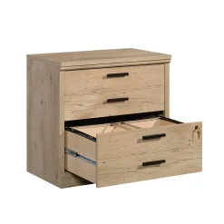 Sauder Mason Peak Commercial 2-Drawer Lateral File Cabinet, Letter/Legal Size, Lockable, 31"W x 19"D, Prime Oak (427827)