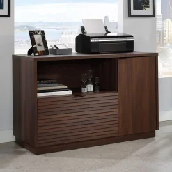 Sauder Palo Alto File Cabinet, Letter/Legal Size, 29"H x 46"W x 19"D, Spiced Mahogany (427825)