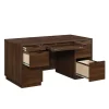 Sauder Palo Alto 59"W Executive Desk, Spiced Mahogany (427792)