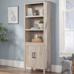 Sauder Select 72"H 5-Shelf Bookcase, Chalk Oak (434879)