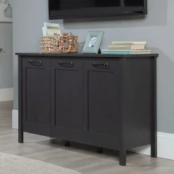 Sauder Select 30"H Storage Cabinet with 4 Shelves, Raven Oak (433978)