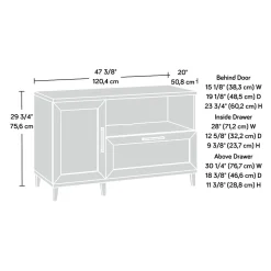 Sauder Tiffin Line File Cabinet, Letter/Legal Size, 30