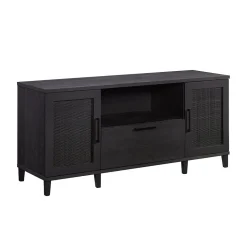 Sauder Tiffin Line 30"H Storage Credenza with 3 Shelves, Raven Oak (433265)