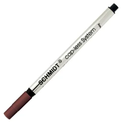 Schmidt 8127 Rollerball Long Capless Refill, Medium, Black, 2 Pack (SC58127)