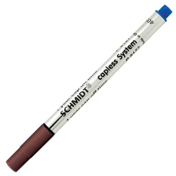 Schmidt 8127 Rollerball Short Capless Refill, Medium, Blue, 2 Pack (SC58132)